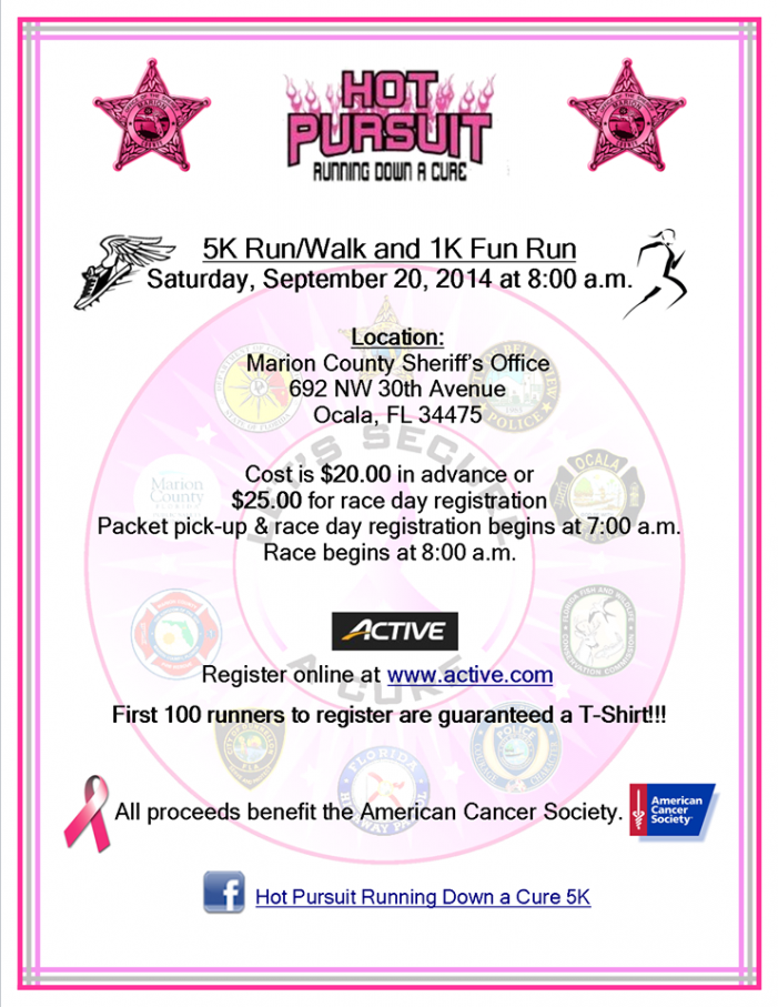 running for a cure, ocala news, marion county, cancer Hot Pursuit: Running for a Cure