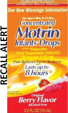 Motrin Infants’ Drops Recall Alert September 2013