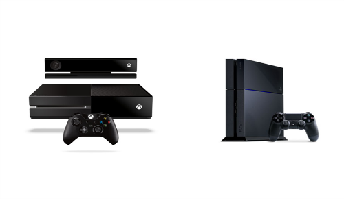In The Left Corner Xbox One In The Right Corner PlayStation 4