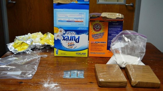 Traffic stop yields arrest for laundry detergent box contents