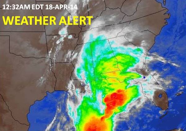 Florida Weather Alert For April 18, 2014