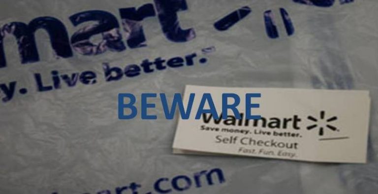 Attention Walmart shoppers; beware of self checkout kiosks