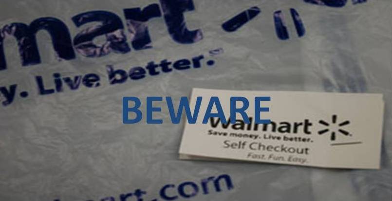 Walmart self checkout scam