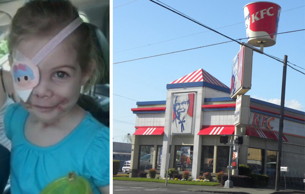 Victoria Wilcher, KFC asks girl to leave