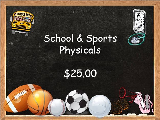 School and sports physicals, Symphony Healthcare