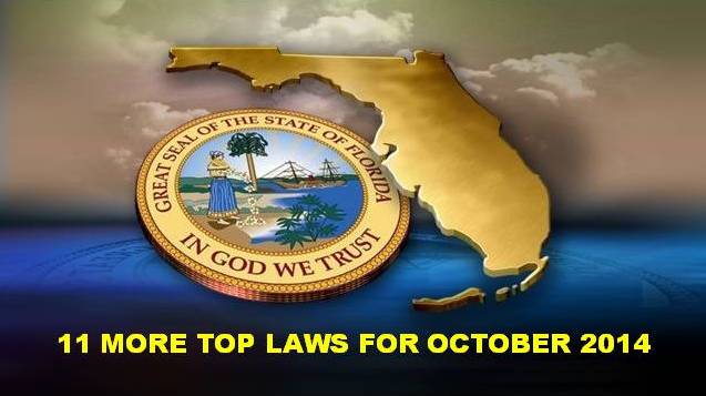 11 more top Florida laws in effect October 2014