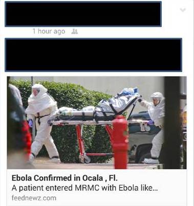 Ebola in Ocala hoax