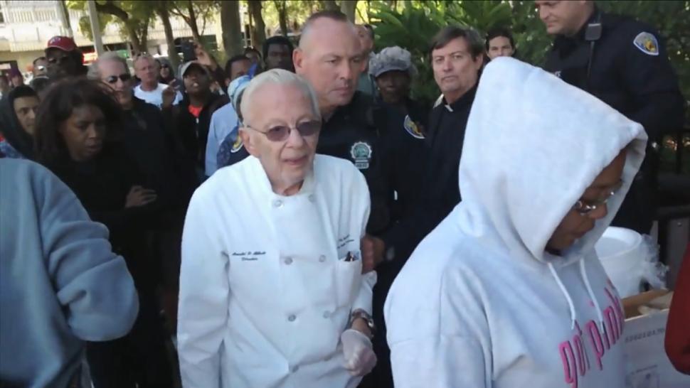 arrested for feedinghomeless, arnold abbott, ocala news,