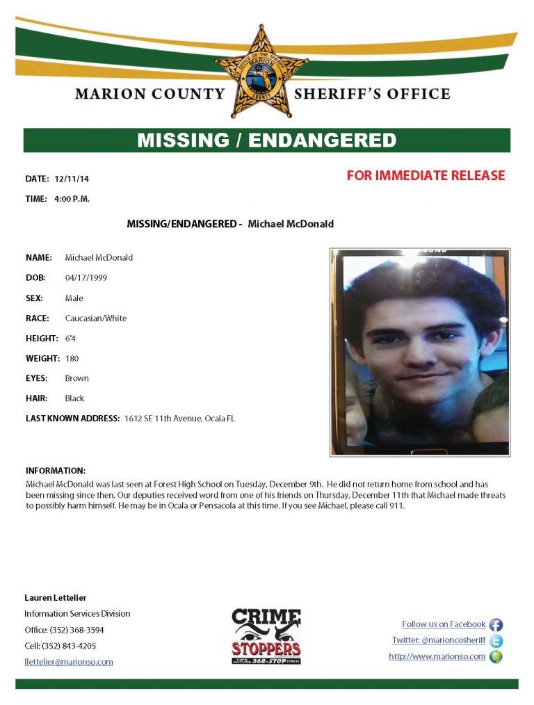 missing, ocala, forest student missing, ocala news