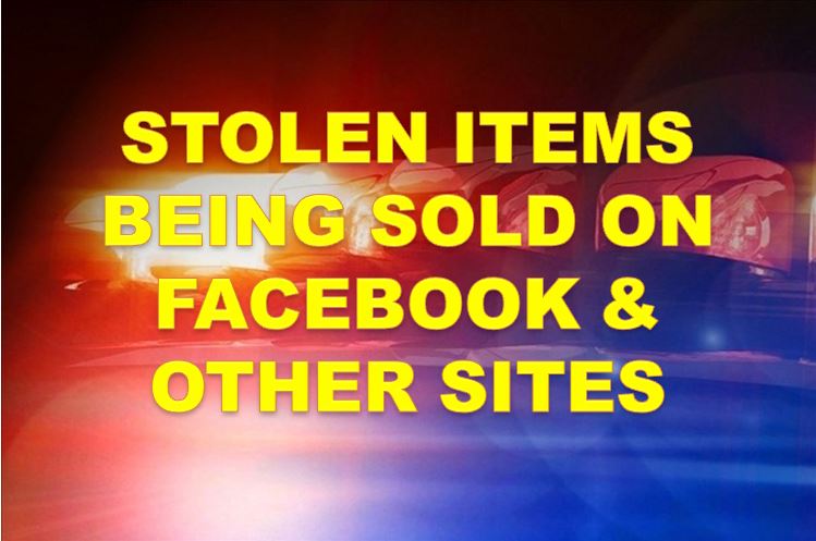 Stolen merchandise being sold through Facebook