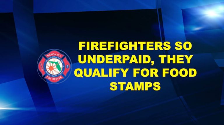 Firefighters qualify for food stamps; fed up and will protest
