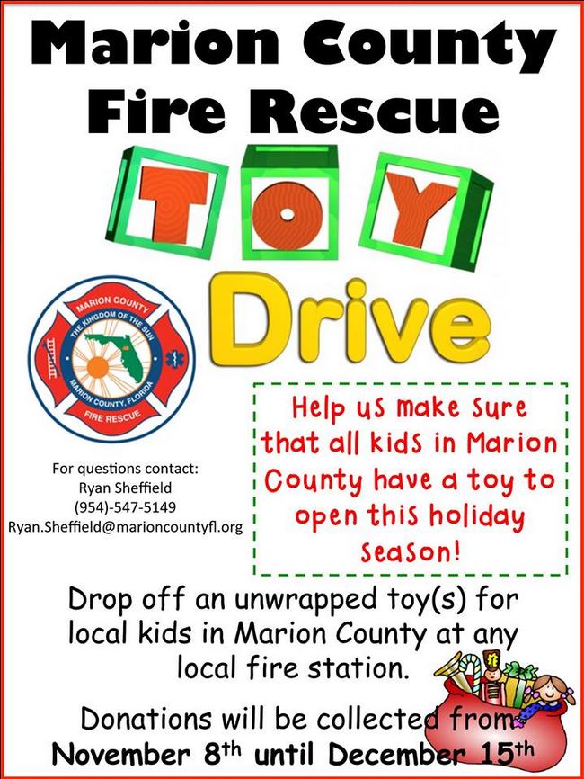 Marion County Fire Rescue toy drive