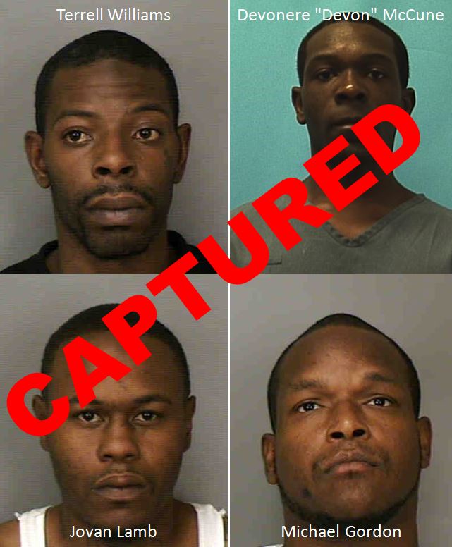 UPDATE: All four murder suspects captured