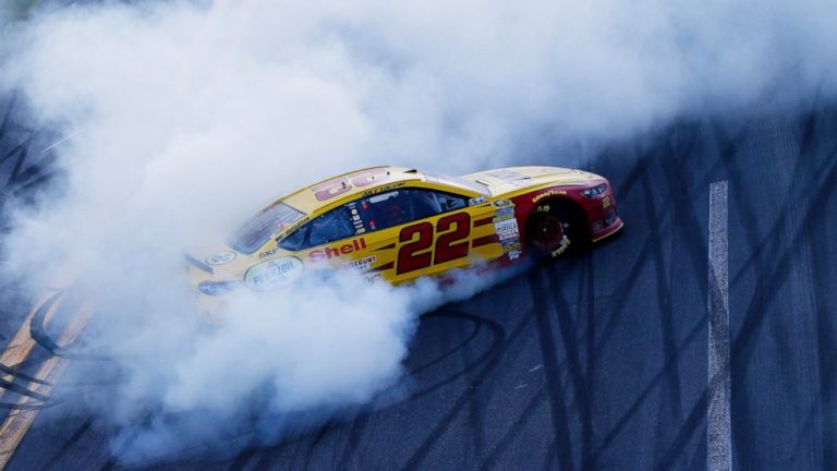 Joey Logano wins the Great American Race