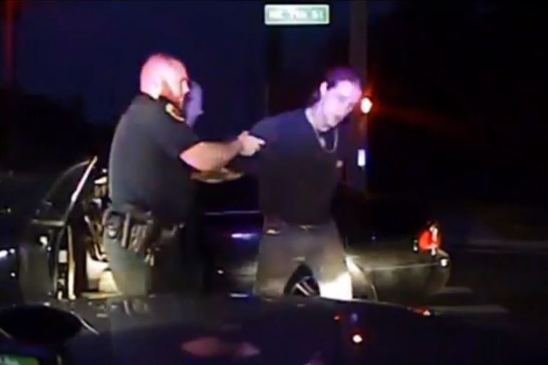 Drunk fell asleep at traffic light; pulled gun on deputy