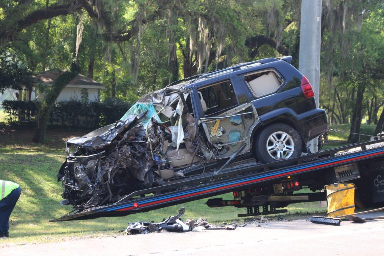 Fatal accident involving a semi and SUV on SR 200