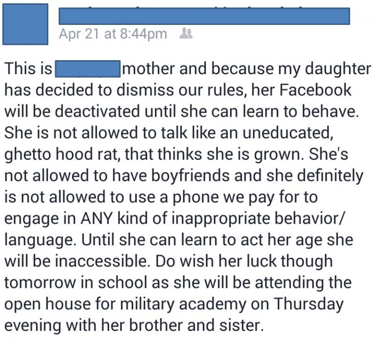 facebook, ocala news, parenting, teens, message on facebook, mom posts message on facebook