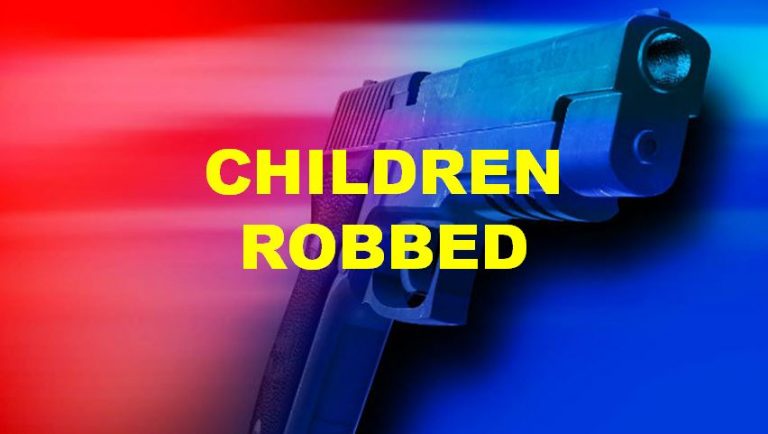Two children robbed at gunpoint