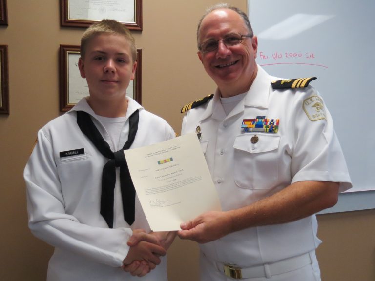 Local Sea Cadet graduates recruit training with honors