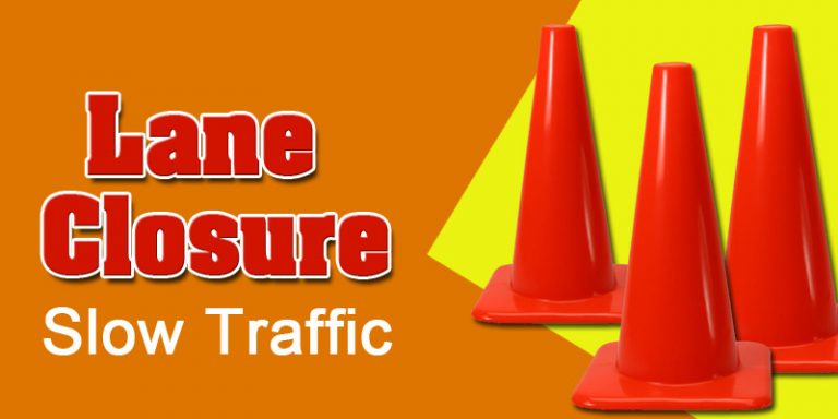 Lane closure alert