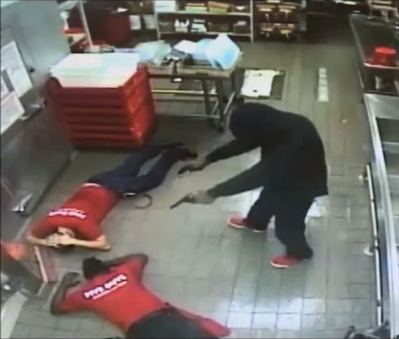 Armed robbery at Five Guys Burgers