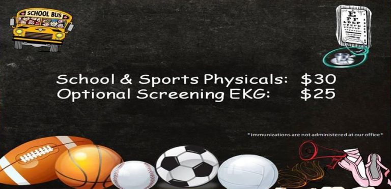2015-2016 school year: Back to school and sports physicals