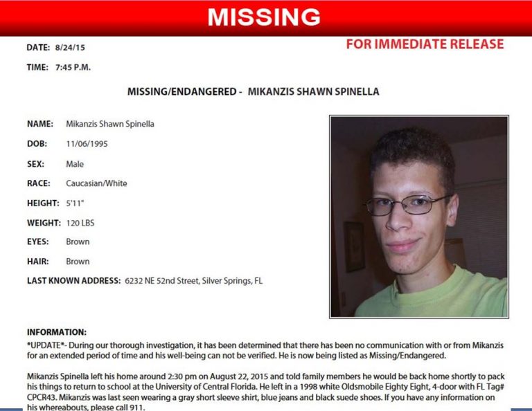 Ocala resident, University of Central Florida student missing & endangered