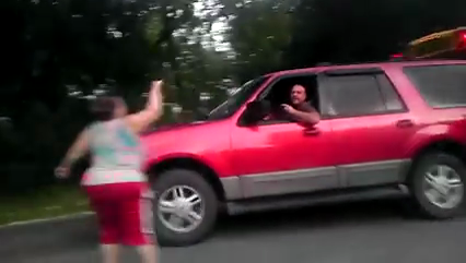 Video: Man drives around school bus, tells parents to “get a f***ing job”