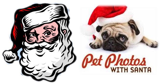 Pet photos with Santa