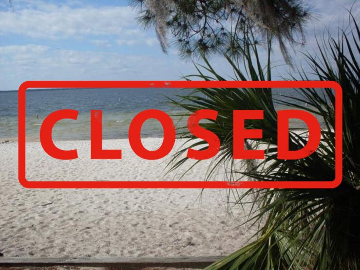Kiwanis Beach closed until further notice