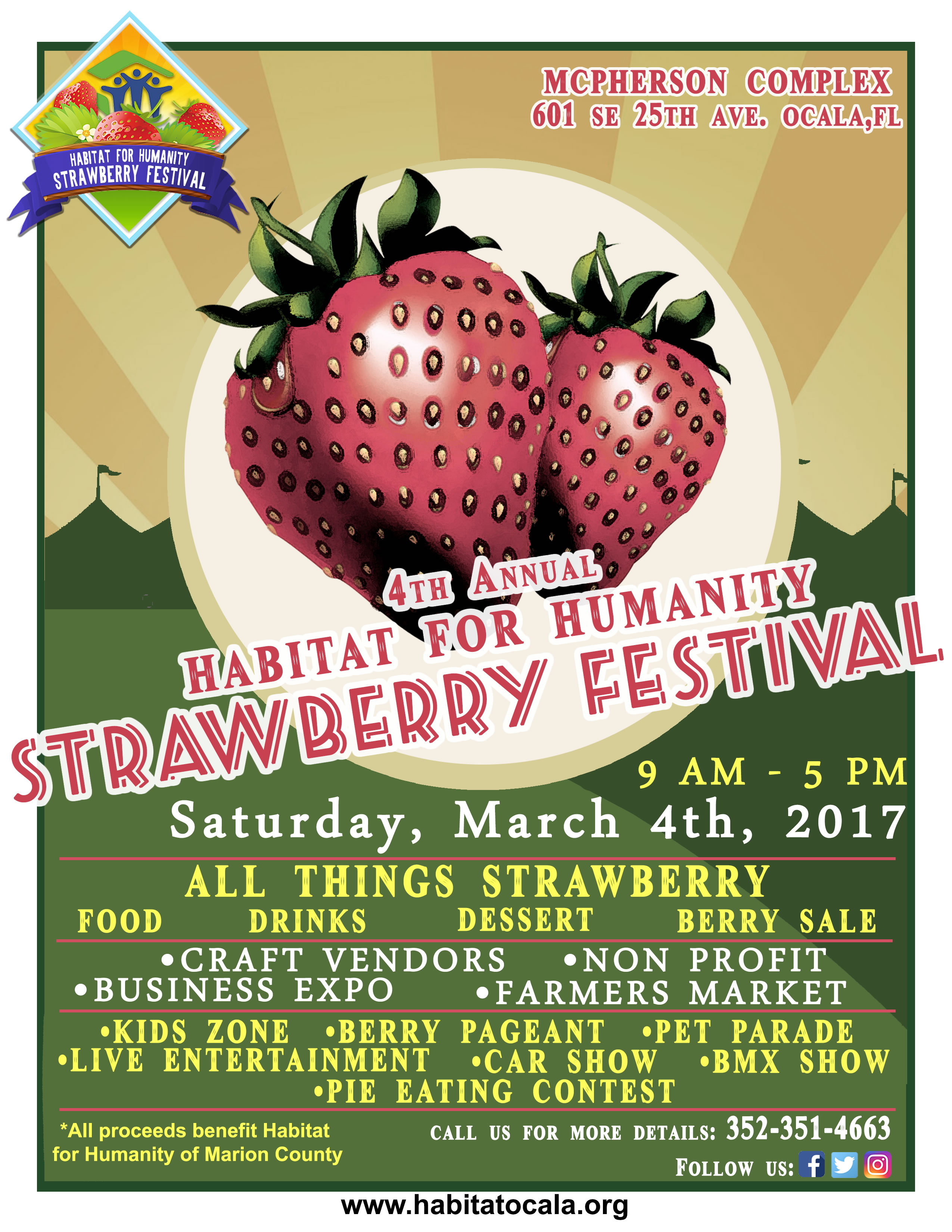 Habitat Strawberry Festival, habitat for humanity, strawbeyy festival, ocala news, ocala events