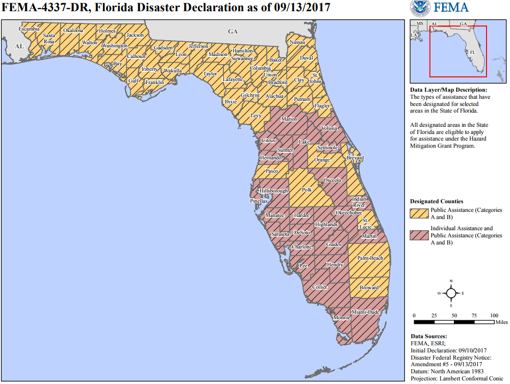 marion county disaster area, ocala news, ocal adisaster area, ocala post, FEMA, fema business, hurricane irma