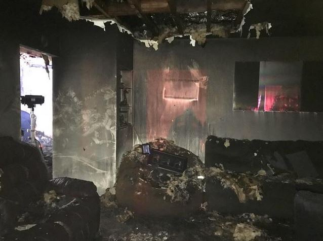 House where Vanguard student was shot, burned