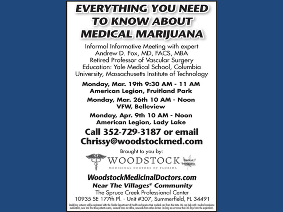 medical marijuana, ocala news, marijuana, marion county news, ocala post, Woodstock Medicinal Doctors 