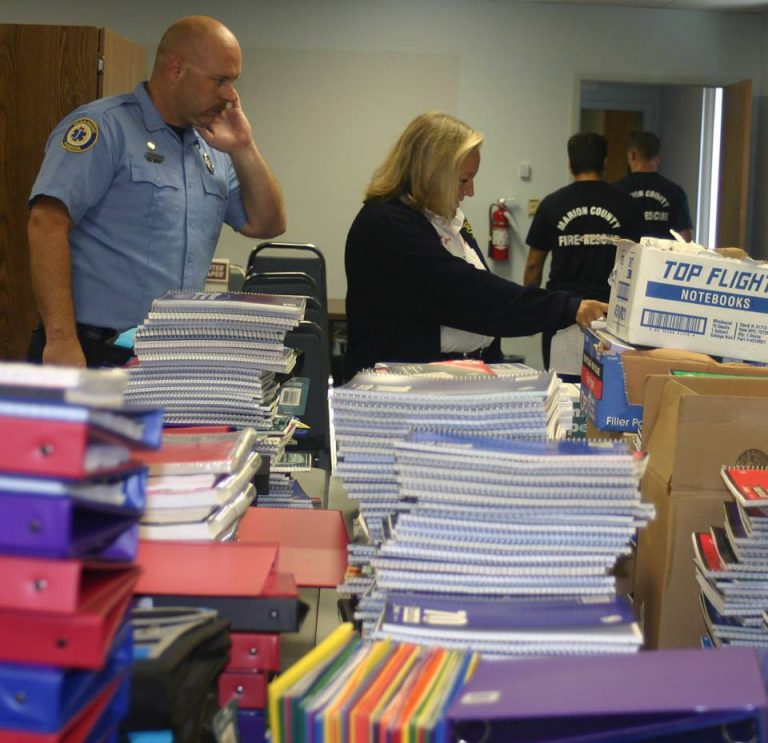 MCFR "Stuff the Bus", back to school, ocala news, ocala post