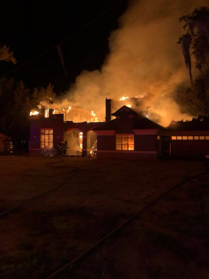 VIDEO: Early morning fire destroys luxury home