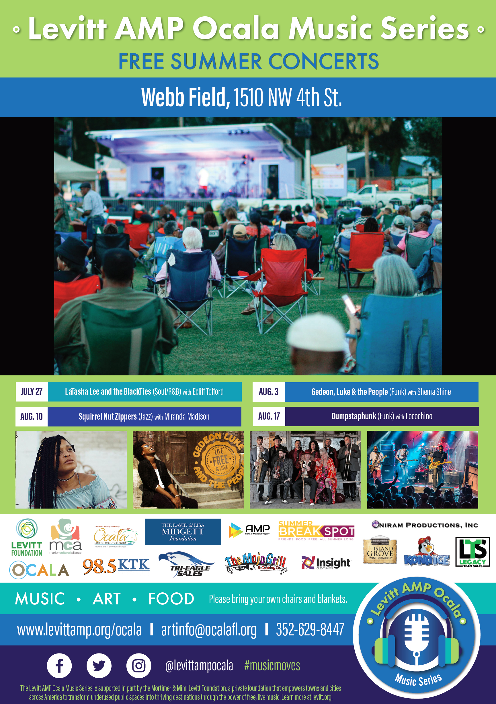 The Levitt AMP Ocala Music Series , events, ocala news, ocala post, free concerts