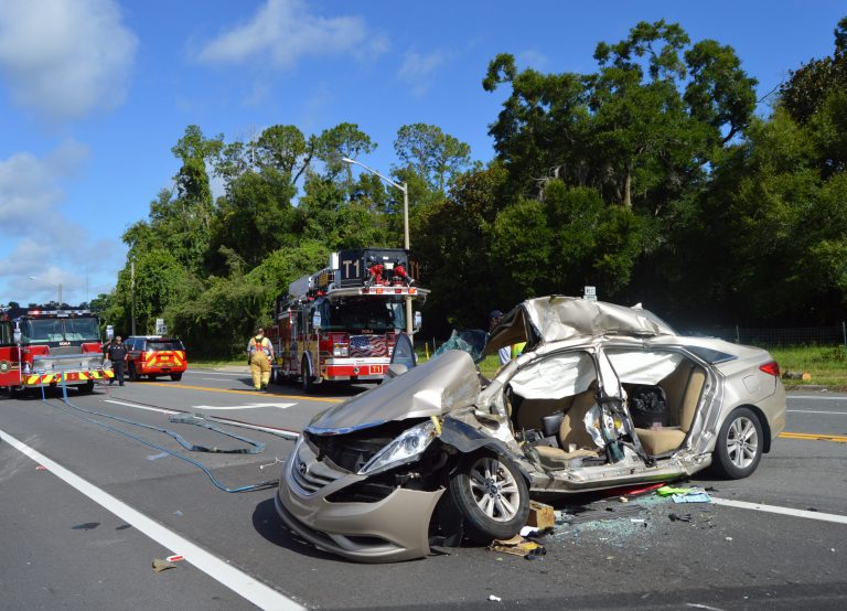 Four injured in crash on NE 36th Avenue