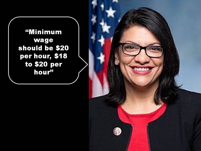 Rashida Tlaib demands $20 per hour minimum wage