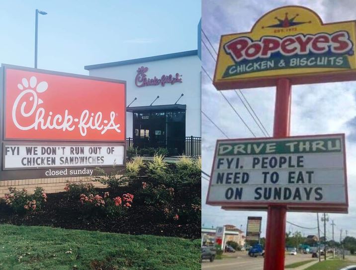 Popeye’s vs Chick-fil-A debate is over
