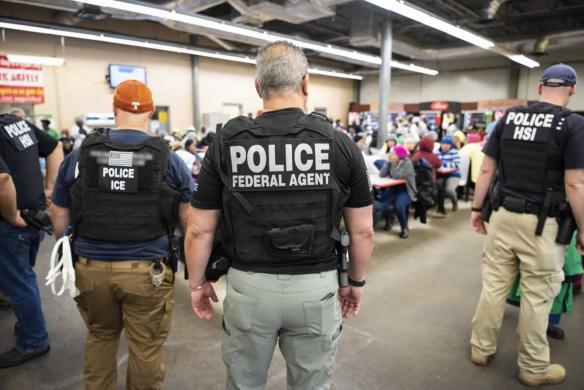 ICE raids businesses and detains hundreds of illegal immigrants