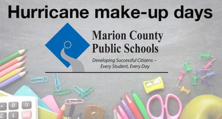 Hurricane make-up days announced for Marion students and staff