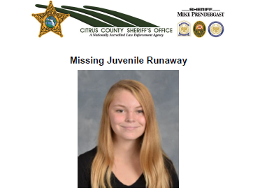 missing, crystal river, runaway