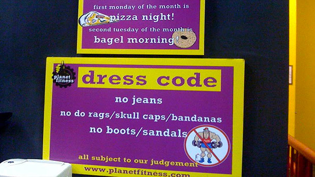 planet fitness dress code