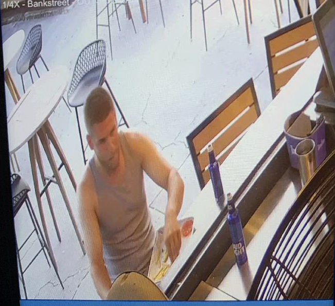 Wanted: Suspect vandalized restaurant bathroom, did not pay tab