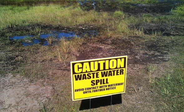 Alert: Nearly 1,000 gallons of wastewater leaked into ground