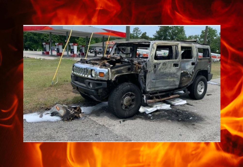 hummer fire, gas hoarder, ocala news, ocala post