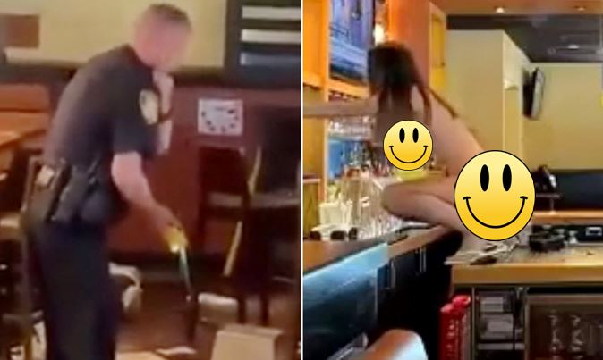 (UNCUT VIDEO) Florida woman gets naked, caused thousands in damage to Outback Steakhouse, tased