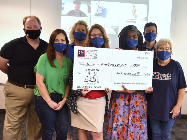 CF faculty donates award fund to mental health organization