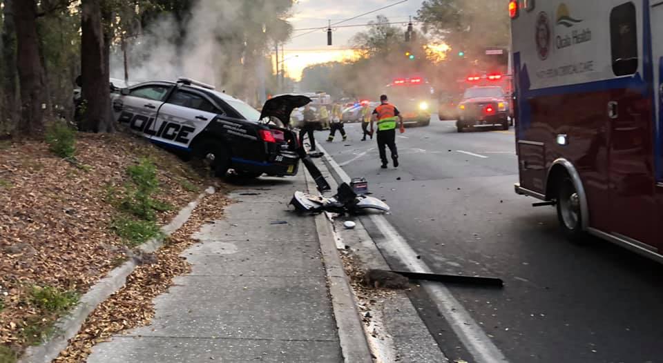 ocala news, ocala post, opd, cop ran red light